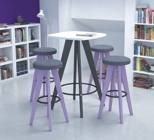 <h5>Matching Seating with Coloured Wood Tapered Leg