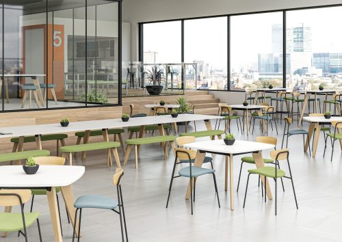 <h5>Matching Seating with Coloured Wood Tapered Leg - Image 10
