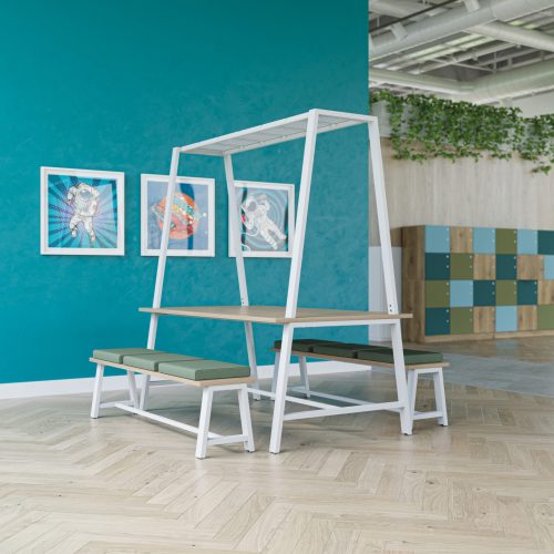<H5>Aspect Tables with Over Head Frame - Image 4