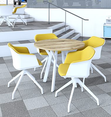 <H5>Y-Leg Round Meeting Tables