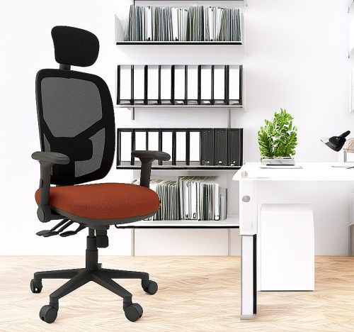 <h4>Athena Aero Multi-Functional Mesh Back Task Chair with Adjustable Headrest<h4> - Image 4